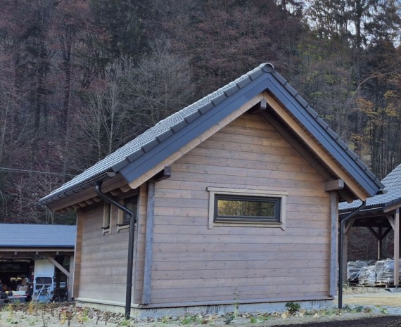 Dokončená srubová sauna